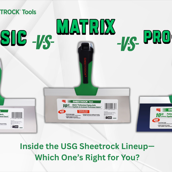 USG Sheetrock Classic vs. Matrix vs. Pro-Series: Choosing the Right Taping Knife