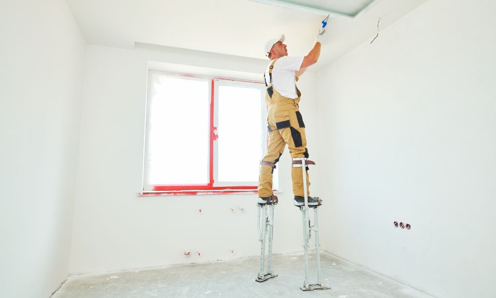 How To Use Drywall Stilts Without Hurting Yourself