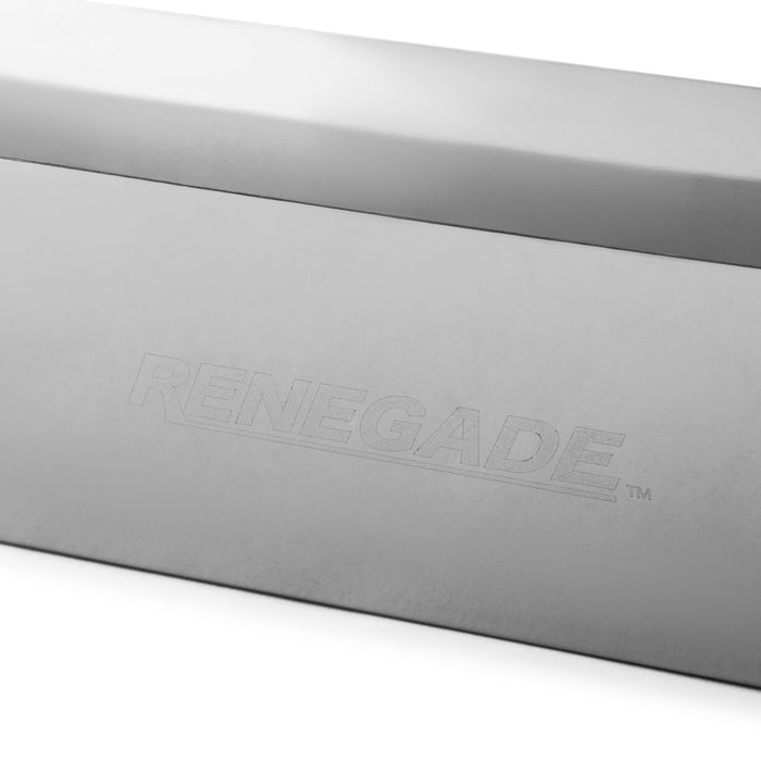 14 inch drywall mud pan stainless steel straight view, professional drywall compound tray for taping knives