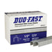 Paslode Duo-Fast 1/2" Leg 20G Galvanized Fine Wire Staples - 5000 Box