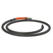 Flexible hose from Dust-Free Conversion Kit hooking up to Radius360 sander for vacuum extraction