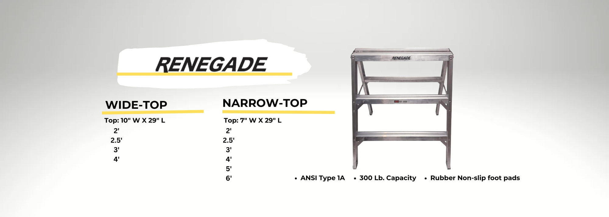 Renegade Step-Up Aluminum Benches