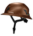 Side profile of Fiber Metal Studson SHK-1 full brim helmet with Studson logo