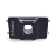 Columbia flat applicator for applying drywall compound smoothly over flat seams using a semi-automatic taping kit