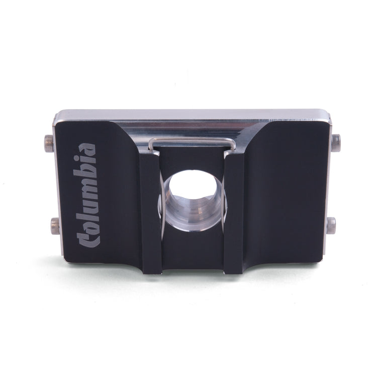 Columbia flat applicator for applying drywall compound smoothly over flat seams using a semi-automatic taping kit