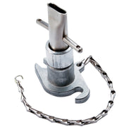 Columbia box filler attachment for fast compound loading on flat and angle boxes.