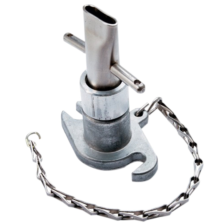 Columbia box filler attachment for fast compound loading on flat and angle boxes.