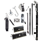 Columbia Full Basic Taping and Finishing Set kit displayed, showing automatic taper, pump, flat boxes, corner tools