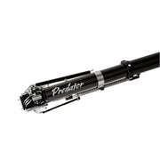 Side profile of carbon fiber tube and stainless‑steel side plates on Columbia Predator taper