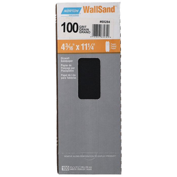 Norton WallSand A221 AO Medium Grit Paper Cut Sheets for Drywall and Plaster Finishing