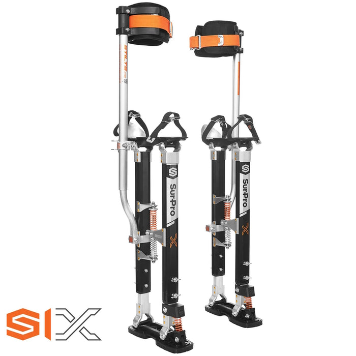 Surpro S1X Premium Magnesium Single Sided Stilts 21-31"