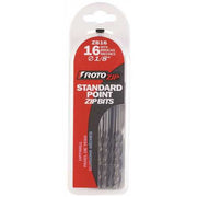 RotoZip 1/8” ZB16 High Speed Steel Zip Bit Standard Point Drywall Bit- 16 pack