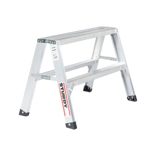 Sturdy Ladders 130 Series Aluminum Sawhorse Ladder Mustang 300 lb Rated  - 2' - Timothy's Toolbox
