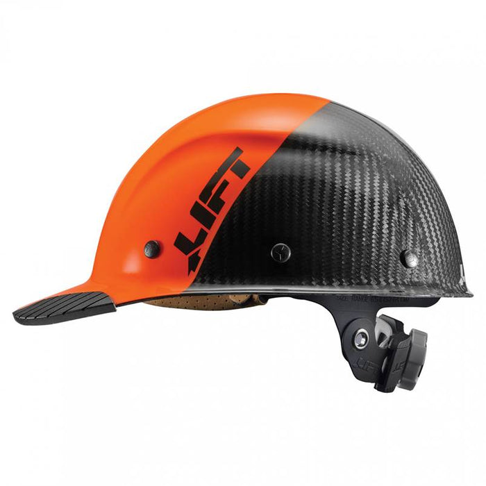 Lift Safety Dax 50/50 Carbon Fiber Cap Hard Hat Orange-Black HDC50C-19OC - Timothy's Toolbox