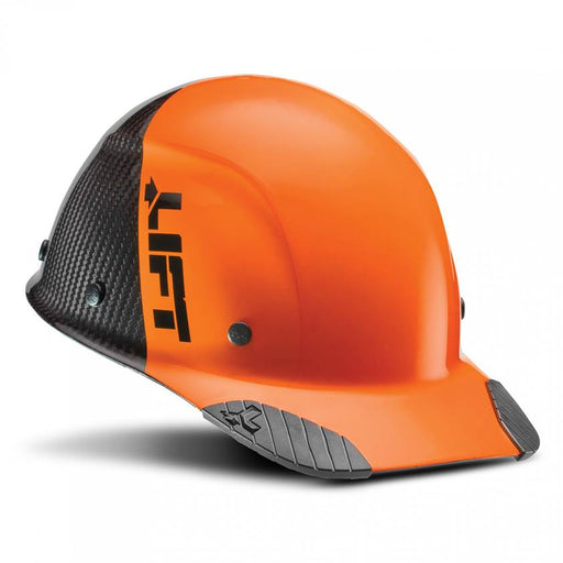 Lift Safety Dax 50/50 Carbon Fiber Cap Hard Hat Orange-Black HDC50C-19OC - Timothy's Toolbox