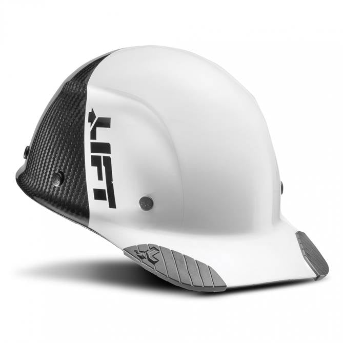 Lift Safety Dax 50/50 Carbon Fiber Cap Hard Hat White-Black HDC50C-19WC - Timothy's Toolbox