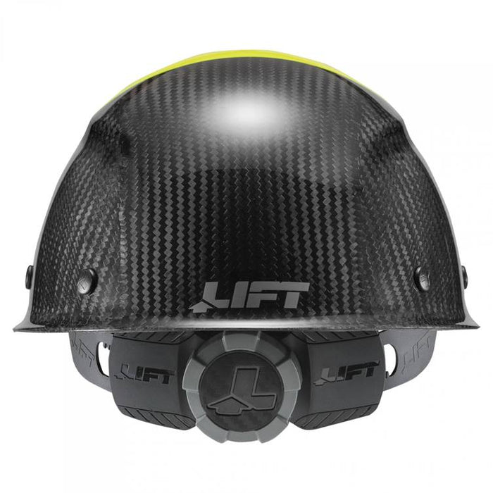 Lift Safety Dax 50/50 Carbon Fiber Cap Hard Hat Yellow-Black HDC50C-19HC - Timothy's Toolbox