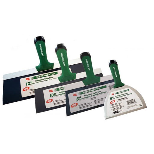 USG Sheetrock Professional Drywall Taping Knives (6,8,10,12") Set