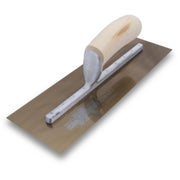 Marshalltown Golden Stainless Steel Finishing Trowel Wood Handle - 12" X 5"