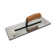 NELA Premium NELAFLEX 16" x 4.3" Stainless Steel Cork Grip Finishing Trowel