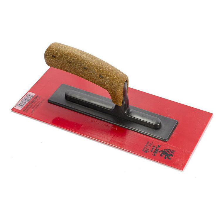 NELA Red PVC Stucco Float 11x5, 3mm Blade & Wood Handle — Timothy's Toolbox