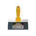 Renegade 8 inch blue steel drywall finishing knife with textured ergonomic handle