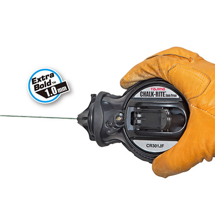 Tajima CR202B-P 100 ft Chalk-Rite II Ultra-Thin Chalk Line Blue