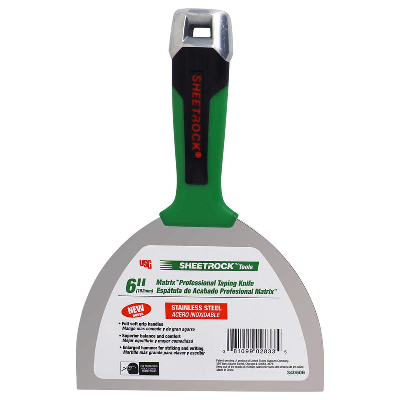 USG Sheetrock Tools Matrix Stainless Steel Drywall Taping Knives
