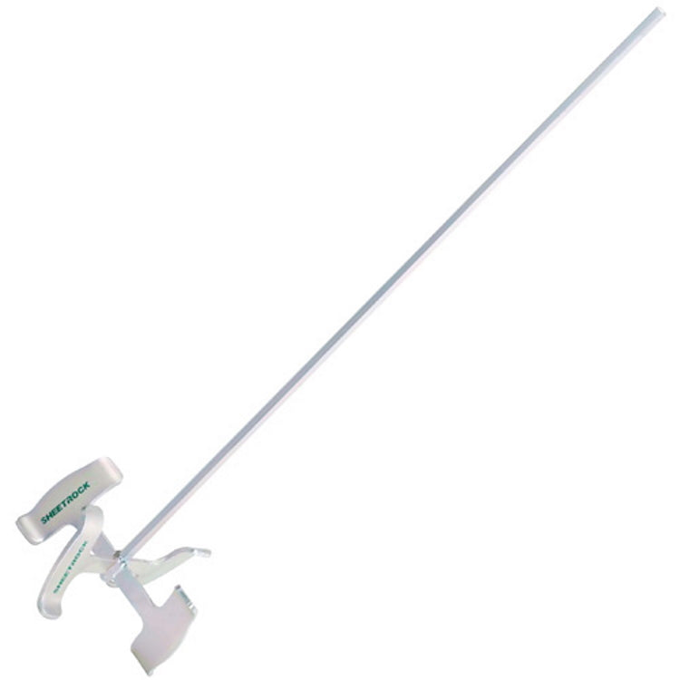 USG Sheetrock 30-inch mud mixer showing full durable steel shaft and tri-fold mixing blades