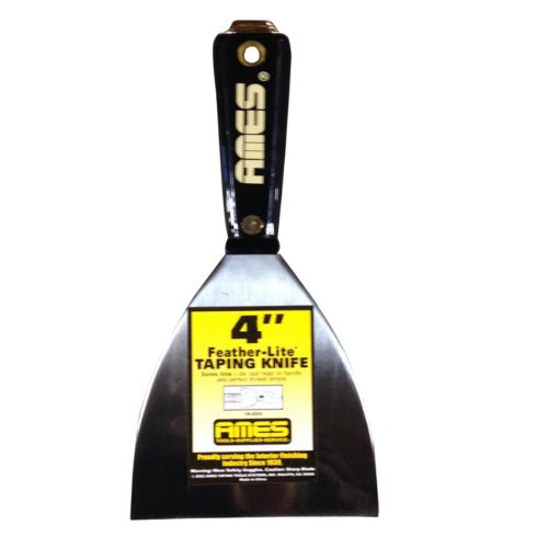 AMES Stainless Steel Feather-Lite Hammer Head Taping Knife 4" - Timothy's Toolbox