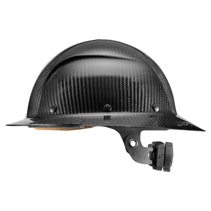 Lift Safety HDC-15KG Dax Carbon Fiber Full Brim Hard Hat- Gloss Black