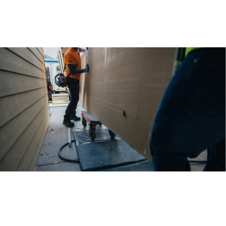 Combat Mat: A High Impact Jobsite Floor Reinforcer for Drywall Delivery
