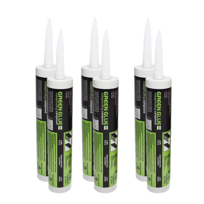 Green Glue Noiseproofing Compound - 6 Tubes, 28 fl.oz(828 ml)