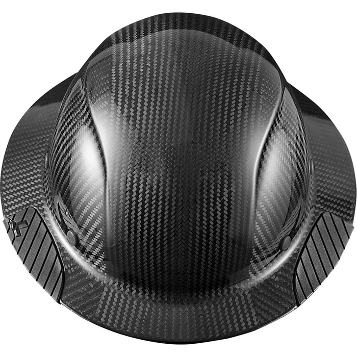 Lift Safety HDC-15KG Dax Carbon Fiber Full Brim Hard Hat- Gloss Black