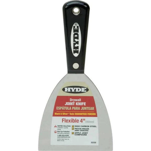 HYDE 02550 Black & Silver Flexible 4" Putty Knife