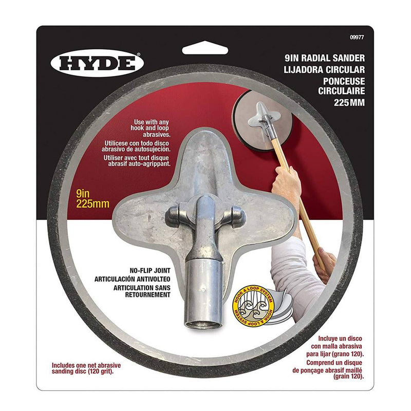 Hyde 9” Radial Sander Head 09977 - Timothy's Toolbox