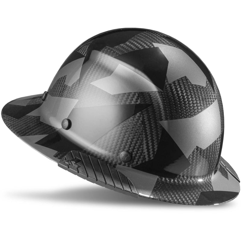 Lift Safety Dax Carbon Fiber Full Brim Hard Hat Black Camo HDC-20CK