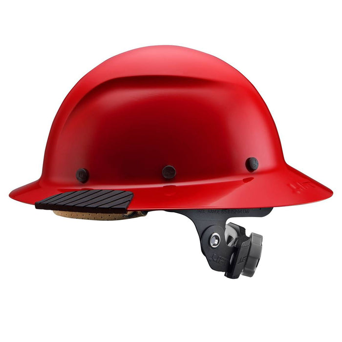 LIFT Safety HDF-20RG DAX Red Full Brim Hard Hat w/ Ratchet Suspension