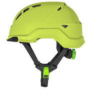 Lift Safety Radix Hi-Vis Yellow Safety Vented Helmet- HRX-22HVC2