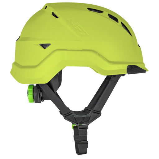 Lift Safety Radix Hi-Vis Yellow Safety Vented Helmet- HRX-22HVC2