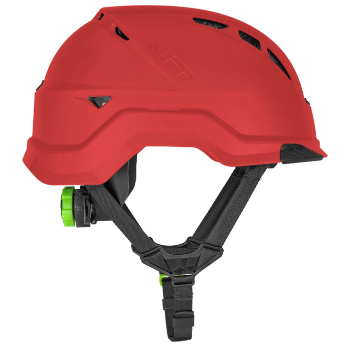 Lift Safety Radix Red Safety Vented Helmet- HRX-22RC2