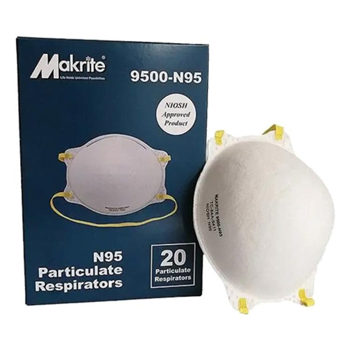 Makrite N95 Disposable Particulate Respirator- 20 Pack