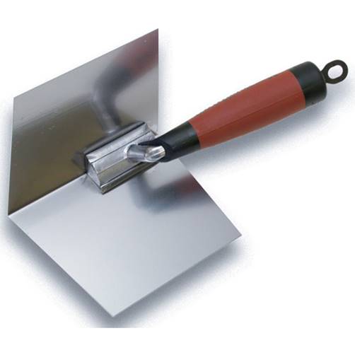 Marshalltown 24D Thin Coat Inside Corner Trowel with DuraSoft Handle - 5" X 3 3/4" - Timothy's Toolbox