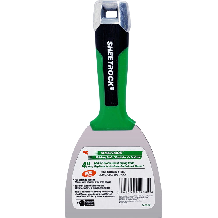 USG Sheetrock Tools 4” Matrix Carbon Steel Drywall Joint Knife