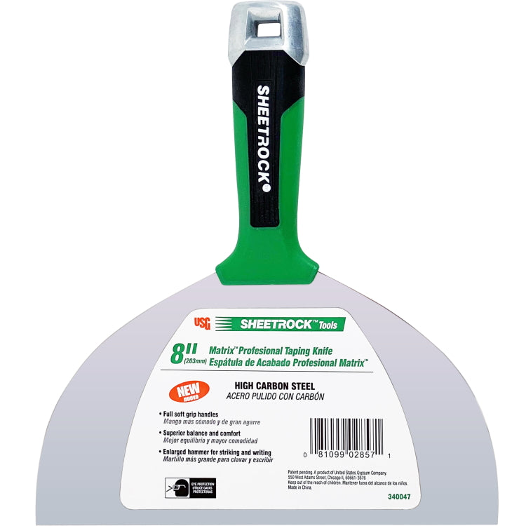 USG Sheetrock Tools 8” Matrix Carbon Steel Drywall Joint Knife