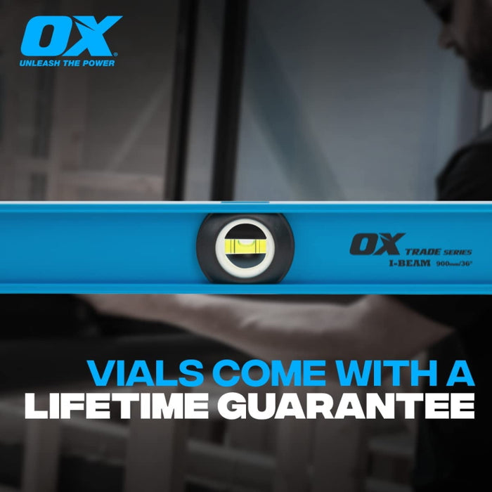 Ox Tools 32" I-Beam Trade Series Aluminum Magnetic Level