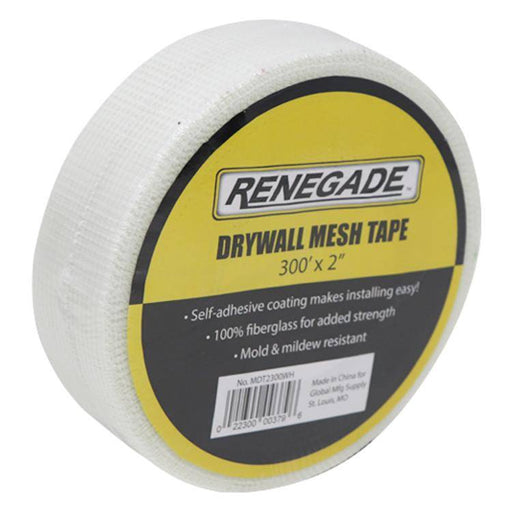 Renegade White Drywall Mesh Tape 2" X 300' - Timothy's Toolbox