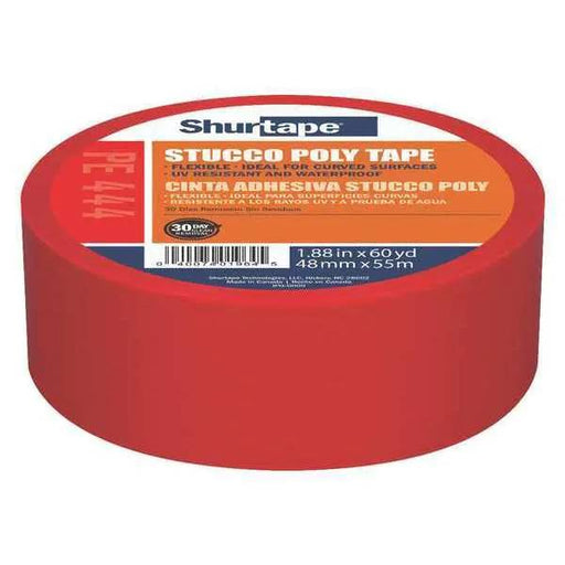 Shurtape 107239 PE444 48mm x 55m Red Stucco Tape