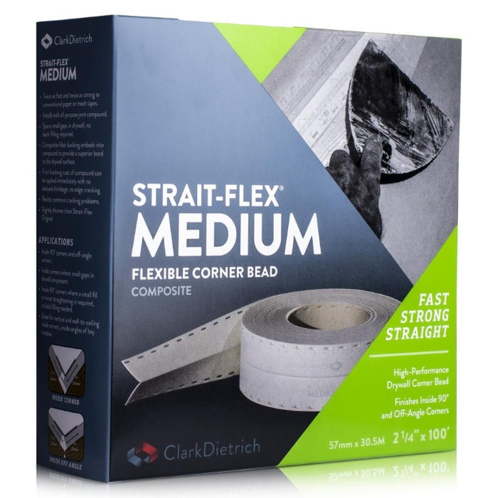Strait-Flex Med Corner Tape w/Slots 2-1/4" x 100 SM-100 