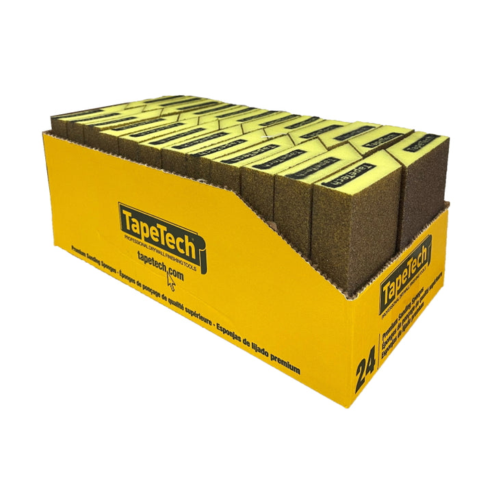 TapeTech Single Angle Sanding Sponges- Box of 24